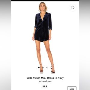 Velvet Superdown Vella Shirt Dress